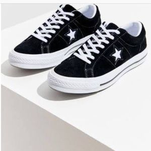 NEW converse one star black suede